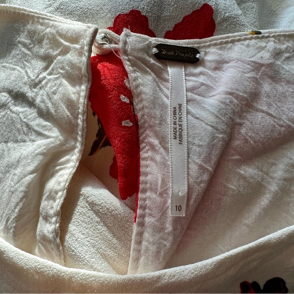 Free People Floral Peek-a-boo Sleeve Dress - Picture 3 of 3